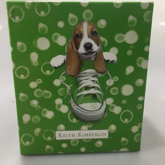 Keith Kimberlin Bassett Hound in Gym Shoe Green Mug Cup NEW 10 oz - Picture 3 of 8